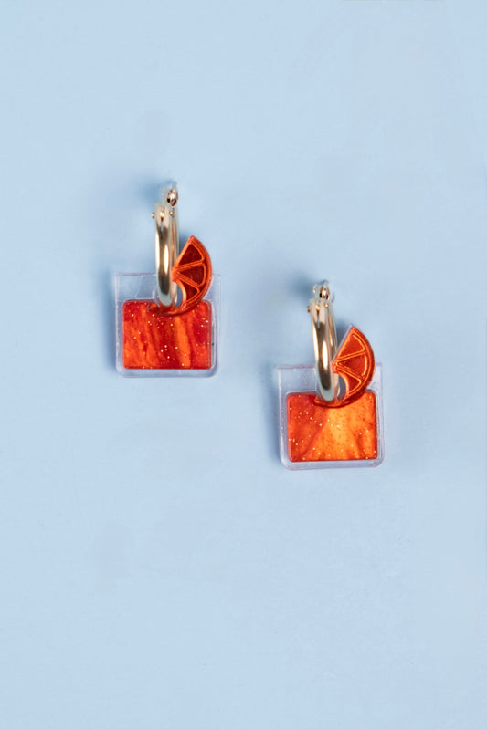 Negroni Hoop Earrings | Cocktail Statement Jewellery