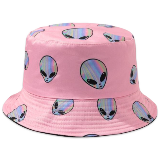 Baby Pink Alien Bucket Hat