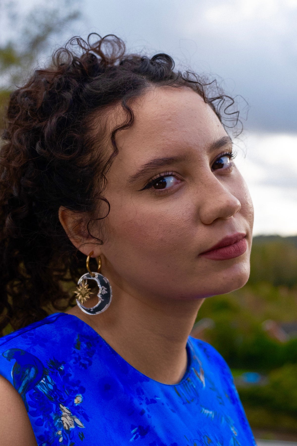 Shining Illumination Hoop Earrings | Celestial Jewellery