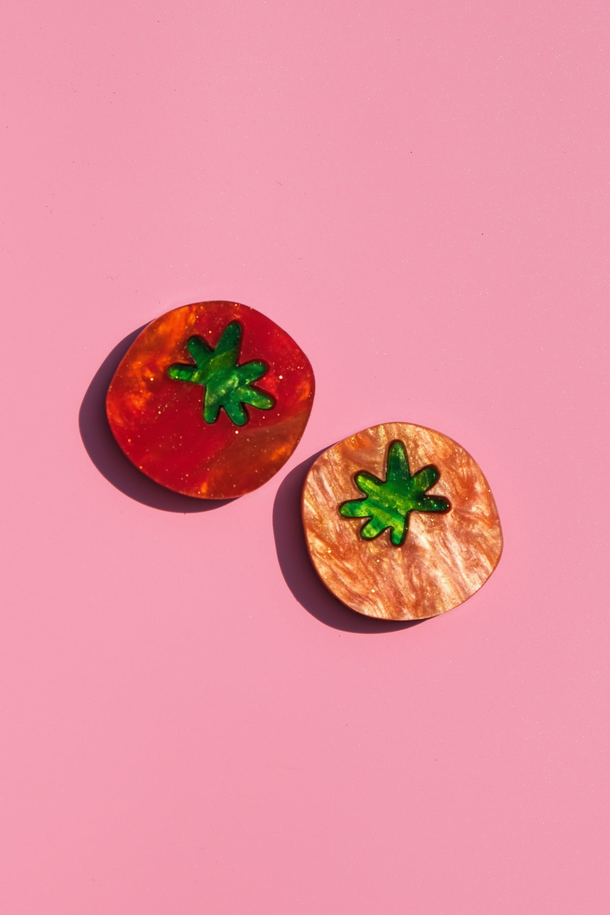 Cherry Tomato Hair Clips - Set of 2 | Food Hair Accessories