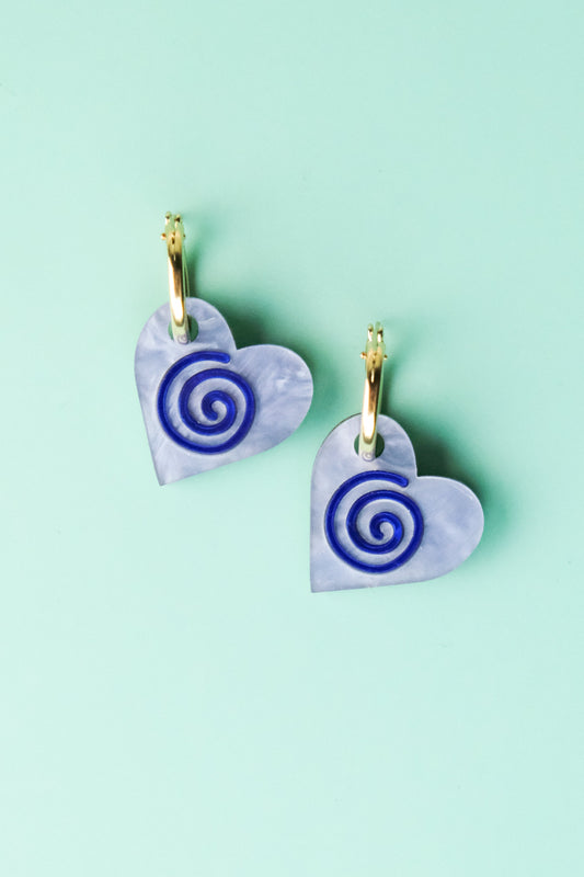 Celtic Spiral Hoop Earrings | Celtic Jewellery