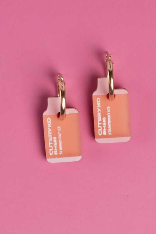 Vape Hoop Earrings | Quirky Statement Jewellery