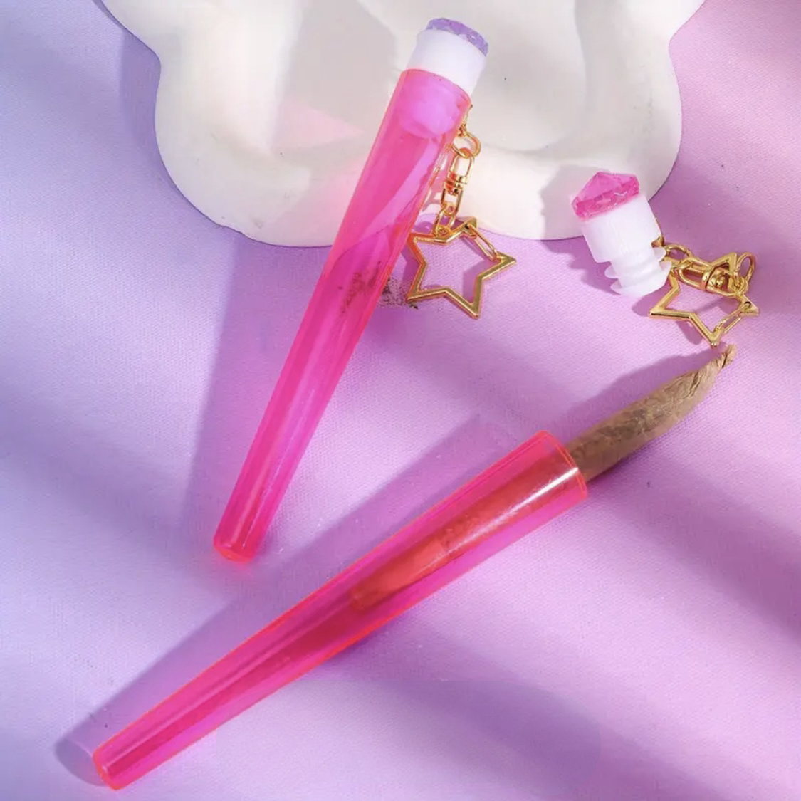 Doob Tube - Bling Neon Pink