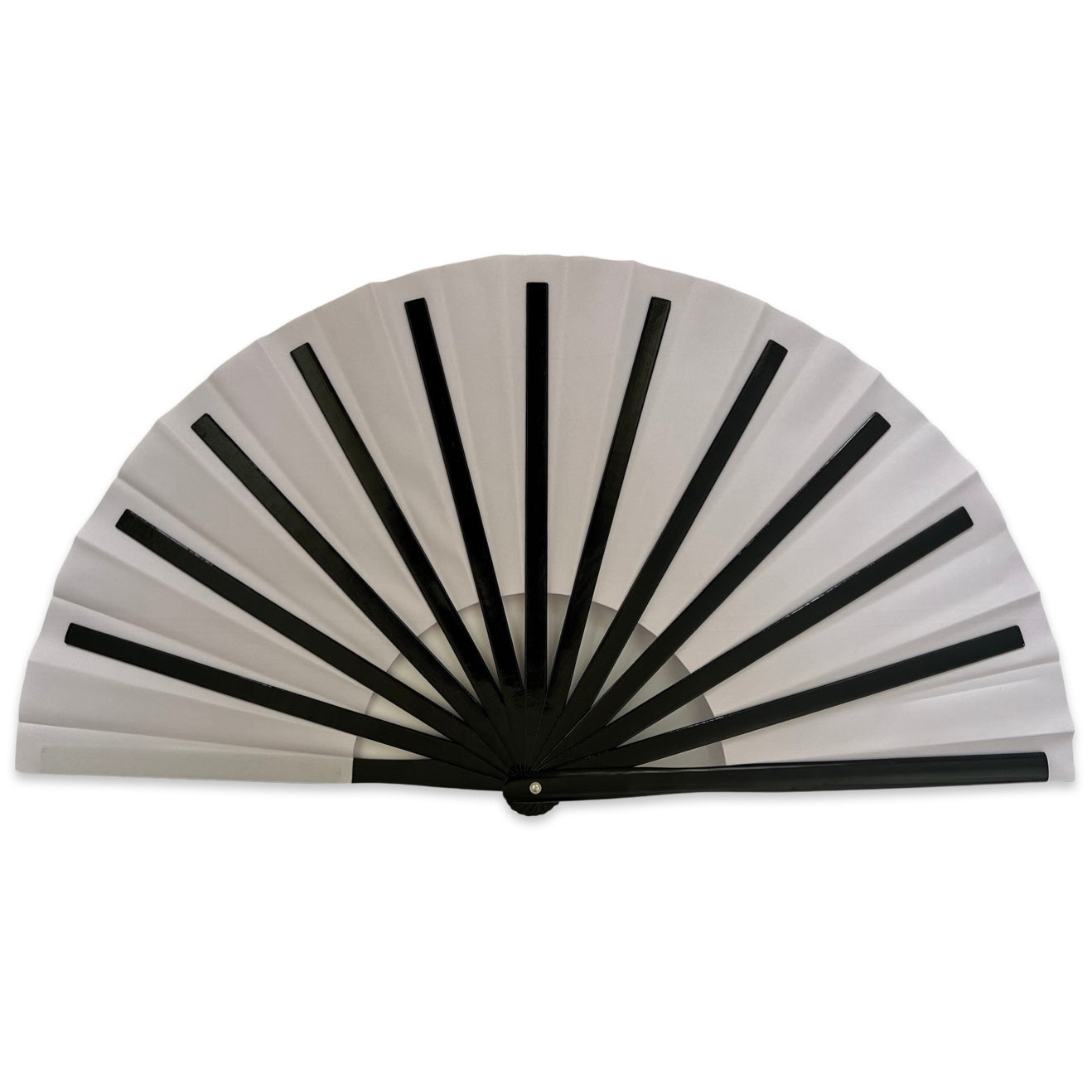 XL Foldable Hand Fan - Galaxy Range, Luna Holographic Metallic Lilac Purple