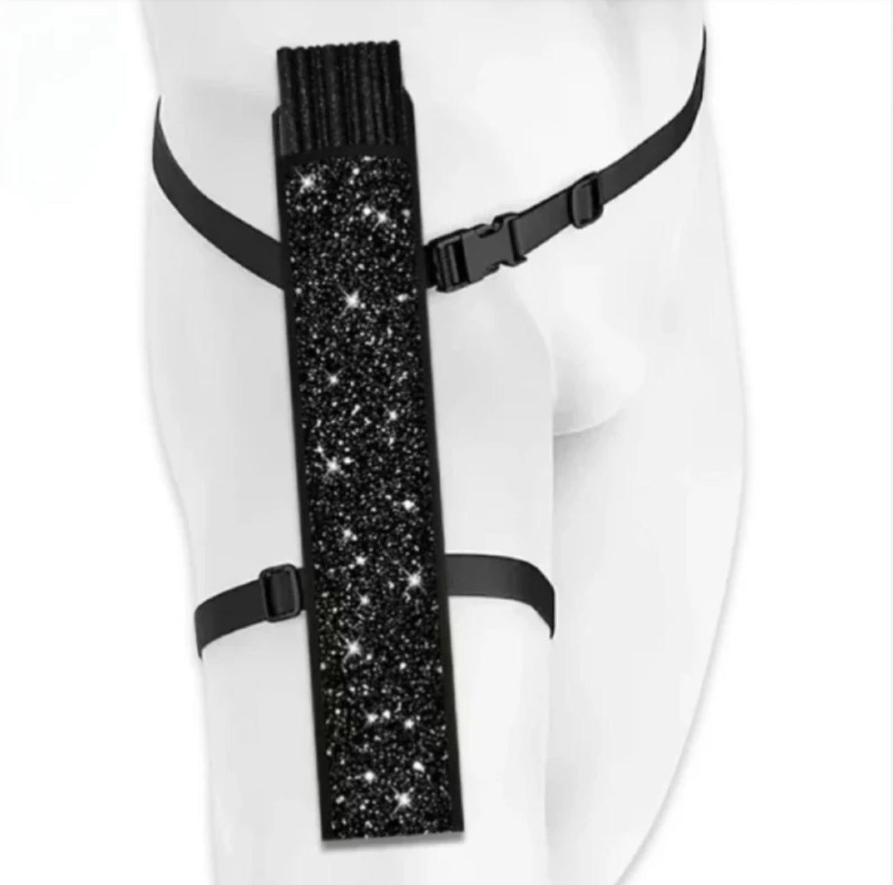 XL Festival Fan - Disco Glitter, Peach