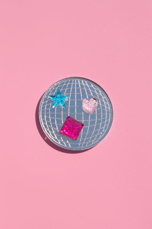 Colourful Disco Ball Hair Clip | Festival Hair Accessory