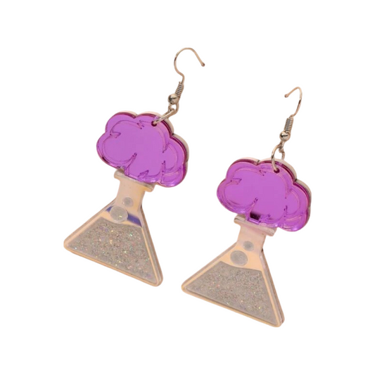Earrings - Chemical reaction drops