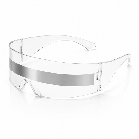 Sunglasses - Futuristic shield, Clear