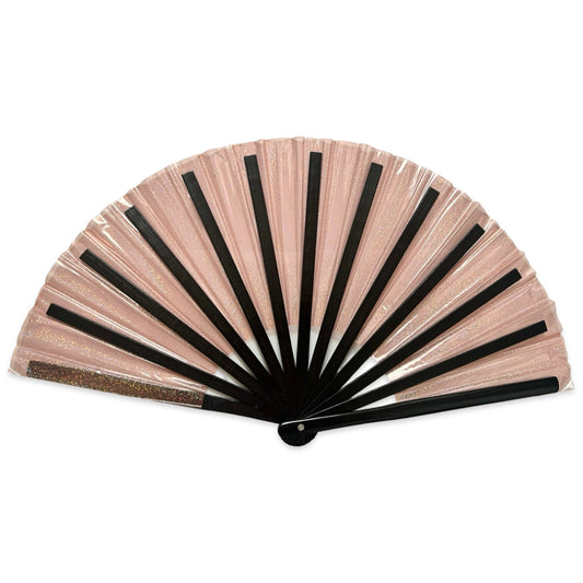 XL Festival Fan - Disco Glitter, Peach