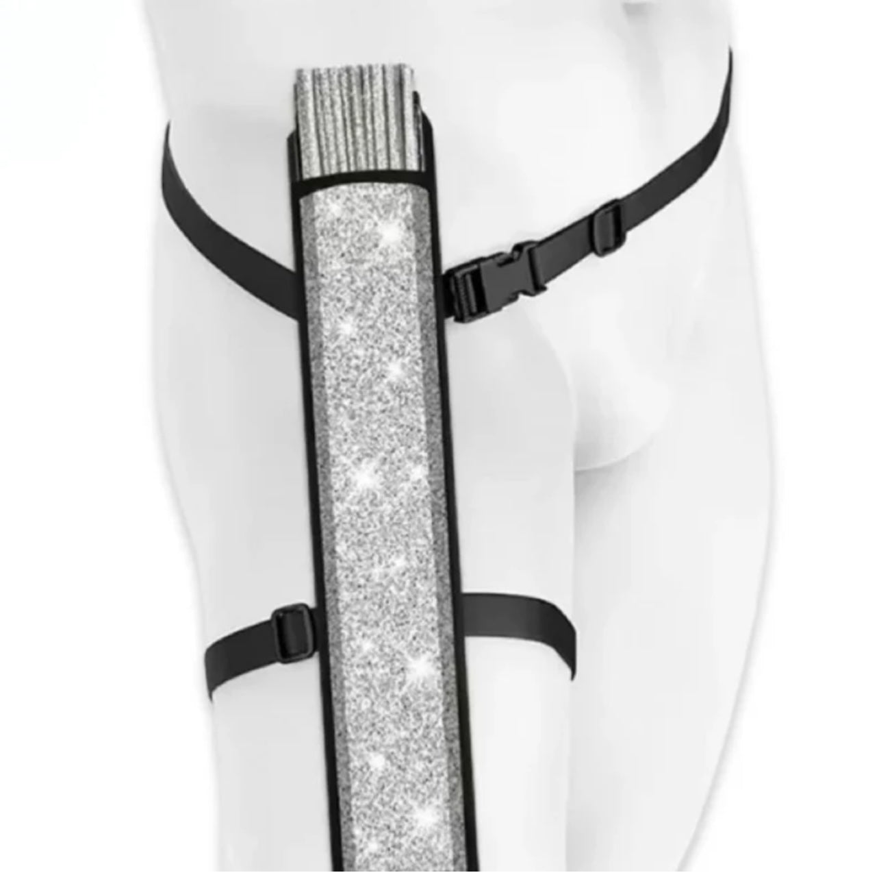 XL Festival Fan - Disco Glitter, Peach