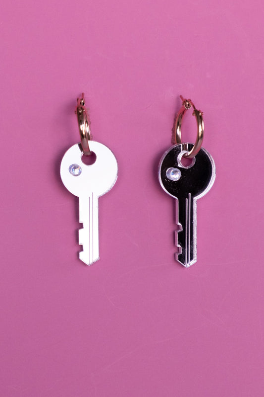 Key Hoop Earrings | Statement Jewellery