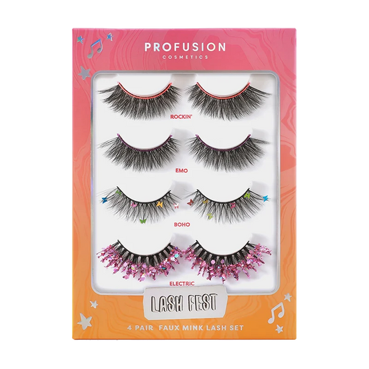Profusion It’s A Vibe Lash Fest – 4 Pair Faux Mink Lash Set