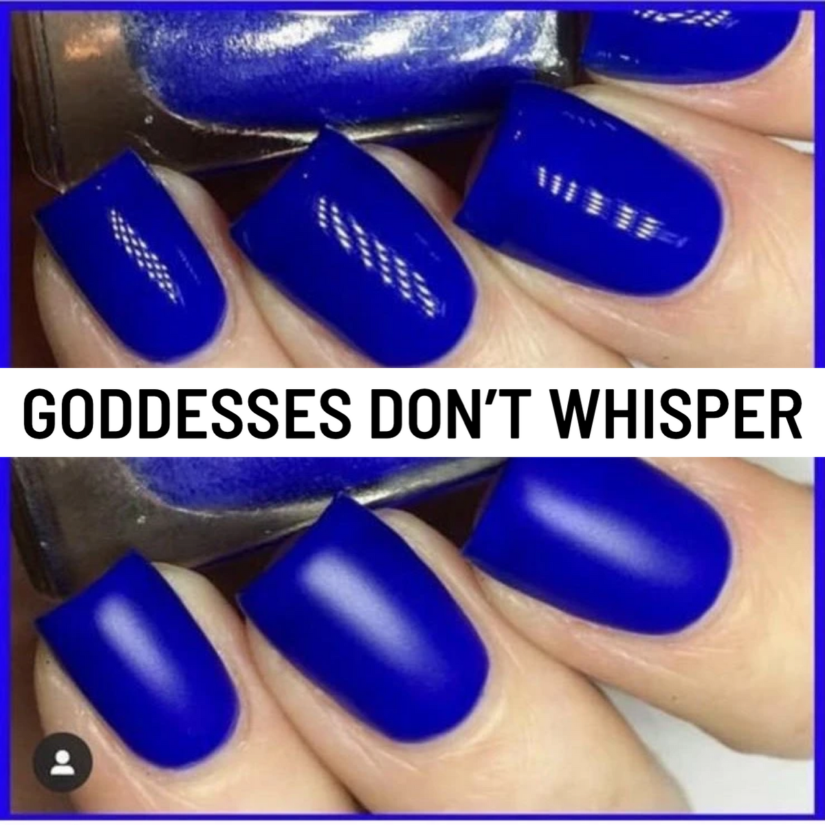 Radioactive Unicorn Goddesses Don’t Whisper Deep Blue Nail Polish