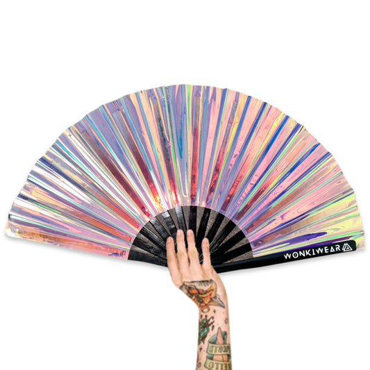 XL Festival Fan - Iridescent, mermaid wishes