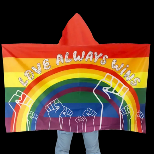 Love Wins Hooded Pride Flag