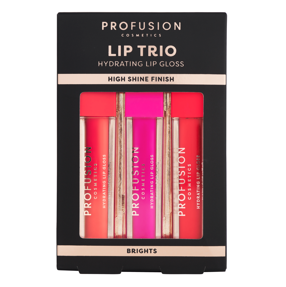 Profusion Lip Trio High Shine Lip Gloss – Brights