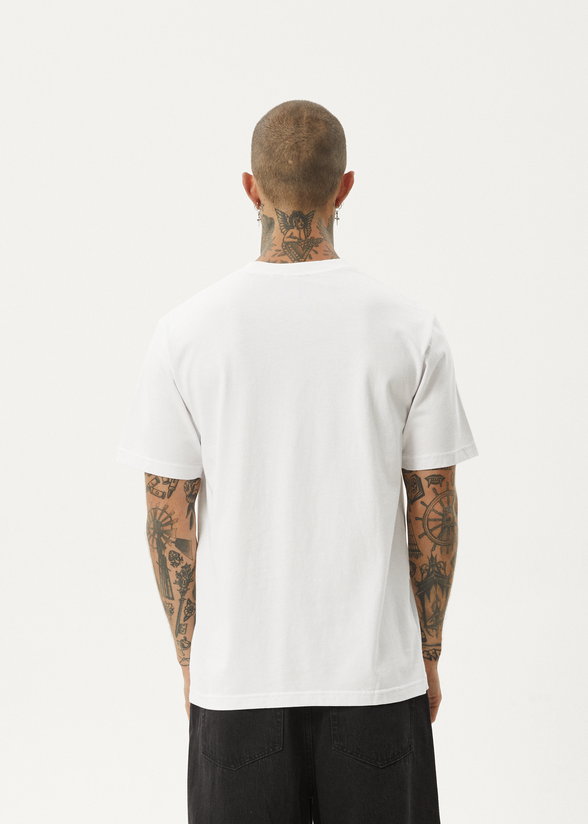 AFENDS Vinyl Retro T-Shirt – White