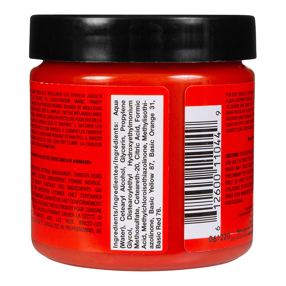 Manic Panic Psychedelic Sunset Vibrant Neon Orange Semi-Permanent Hair Dye | Classic High Voltage