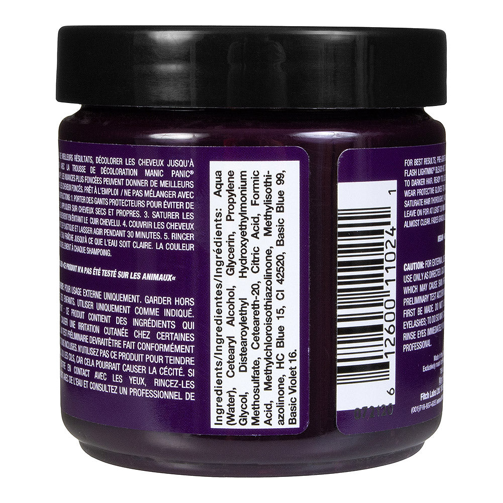 Manic Panic Purple Haze Semi-Permanent Hair Dye | Vibrant Deep Purple