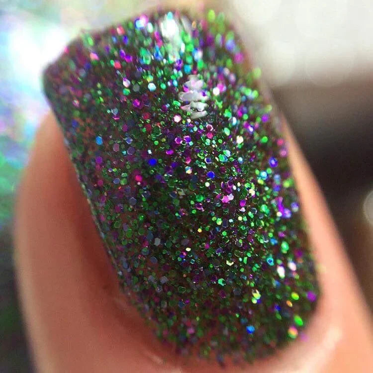 Radioactive Unicorn Baby Got Bats Glitter Nail Polish