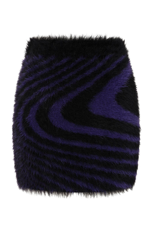 Banned Apparel Daphne Purple Swirl Rave Mini Skirt
