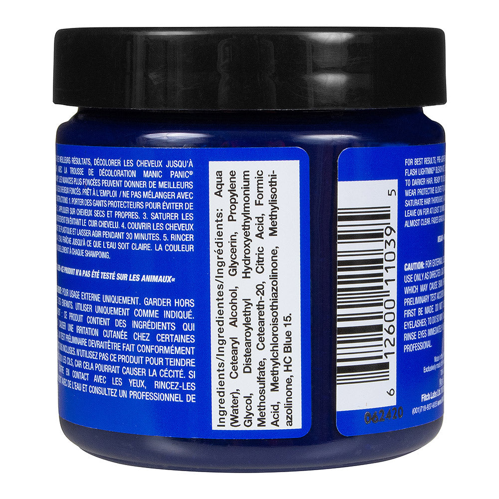 Manic Panic Rockabilly Blue Semi-Permanent Hair Dye | Vibrant Cobalt Blue