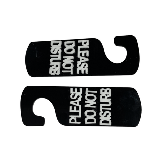 Earrings - Oversized please do not disturb sign studs