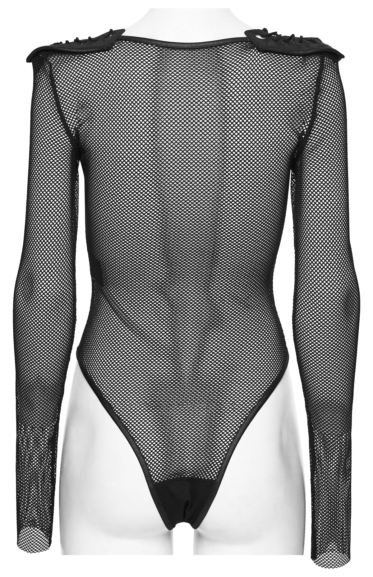 Black Cyberpunk Mesh Rave Bodysuit | Punk Rave