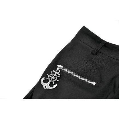Black Punk Utility Rave Shorts | Dark in Love