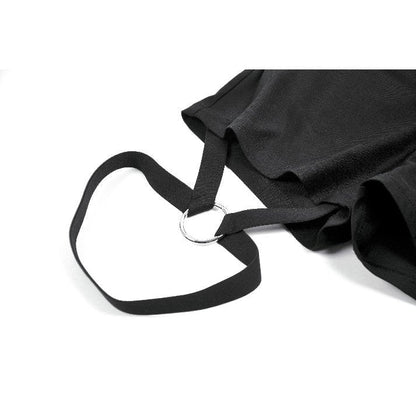 Black Punk Utility Rave Shorts | Dark in Love
