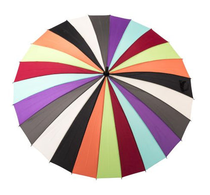 24 Panel Multicoloured Umbrella