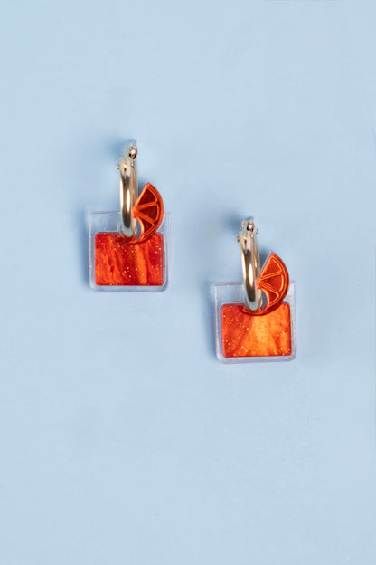 Negroni Hoop Earrings | Cocktail Statement Jewellery