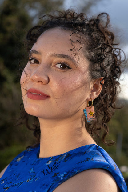 Tarot Card Hoop Earrings | Celestial Jewellery