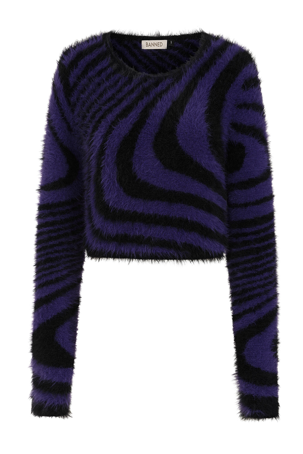 Black & Purple Psychedelic Rave Jumper | Banned Apparel