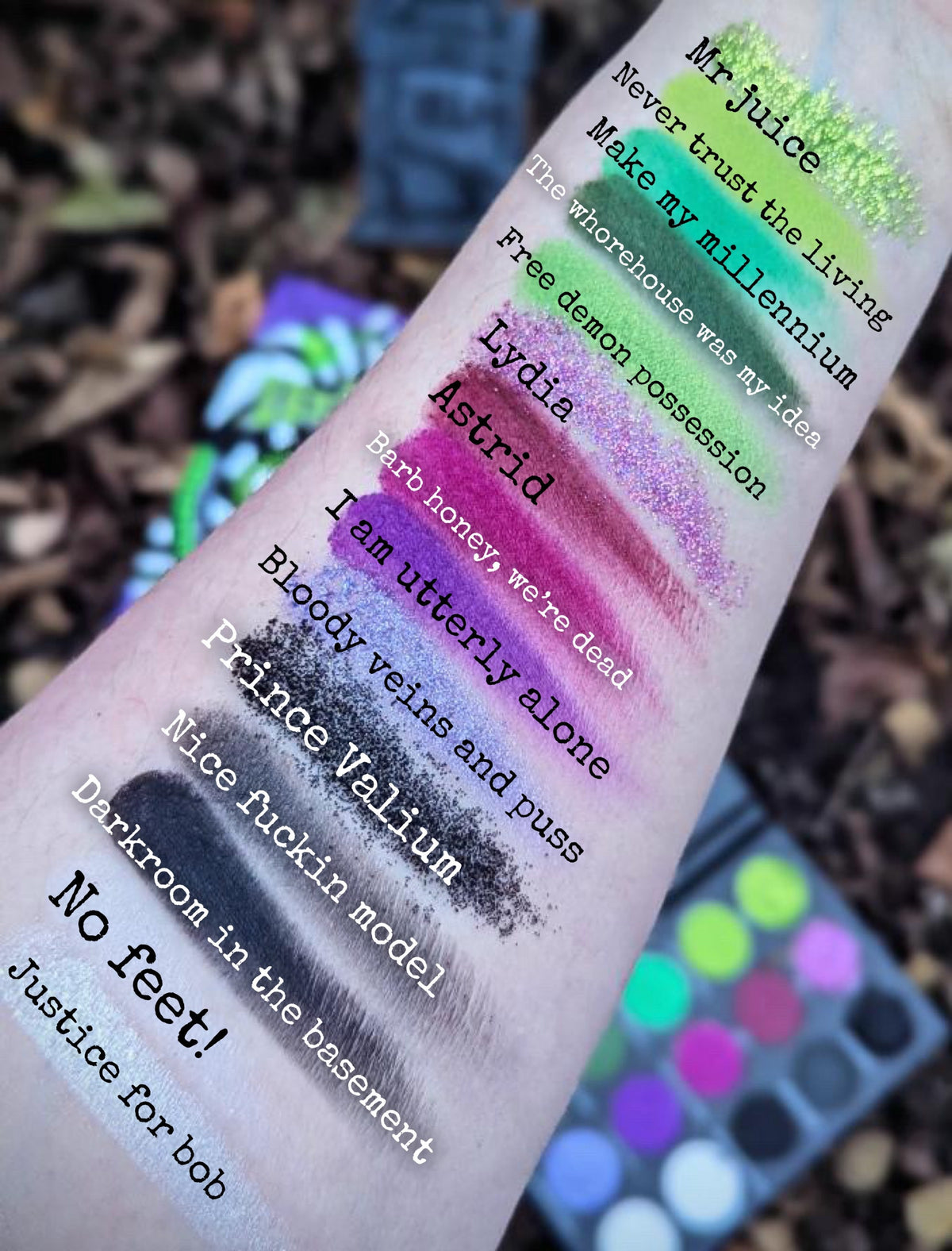 Radioactive Unicorn Beetlejuice Beetlejuice Beetlejuice Eyeshadow Palette
