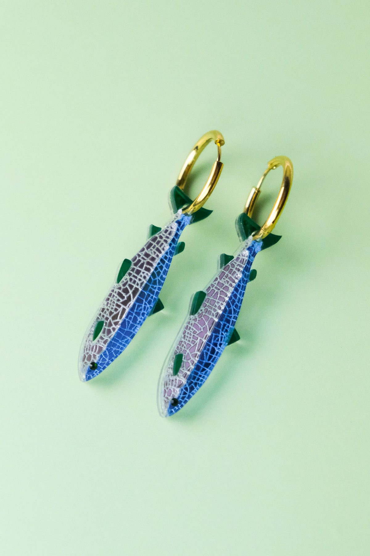 Belfast Big Fish Hoop Earrings | Irish Statement Jewellery