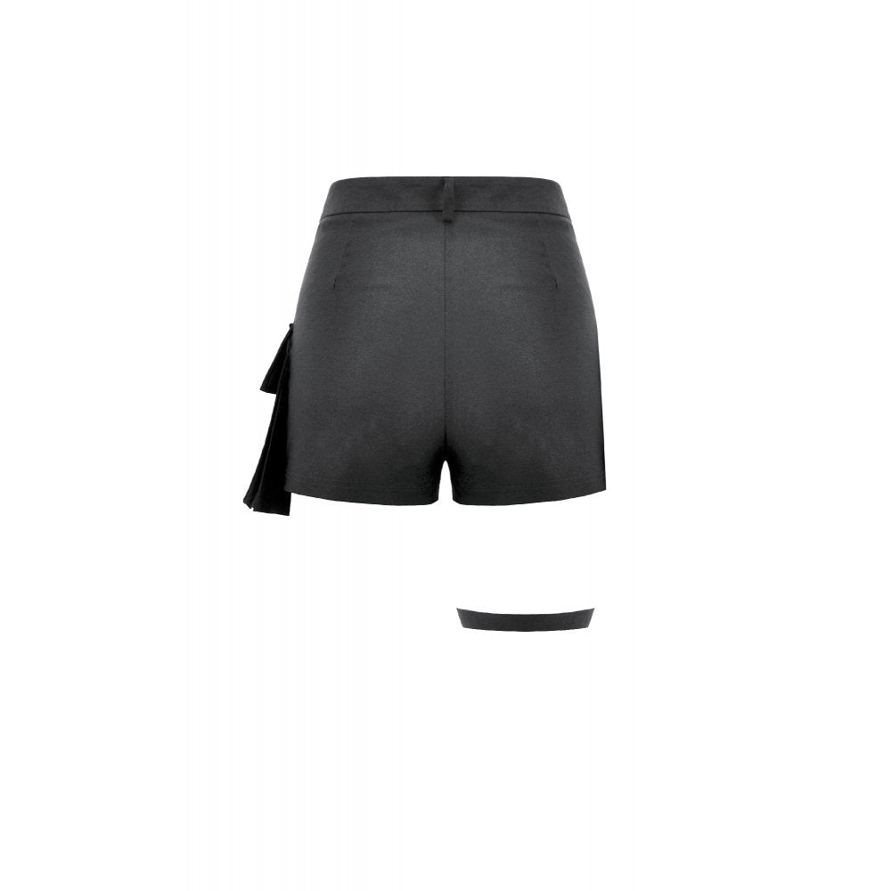 Black Punk Utility Rave Shorts | Dark in Love