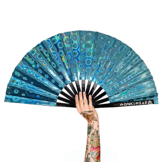 XL Festival Fan - Holographic, Blue