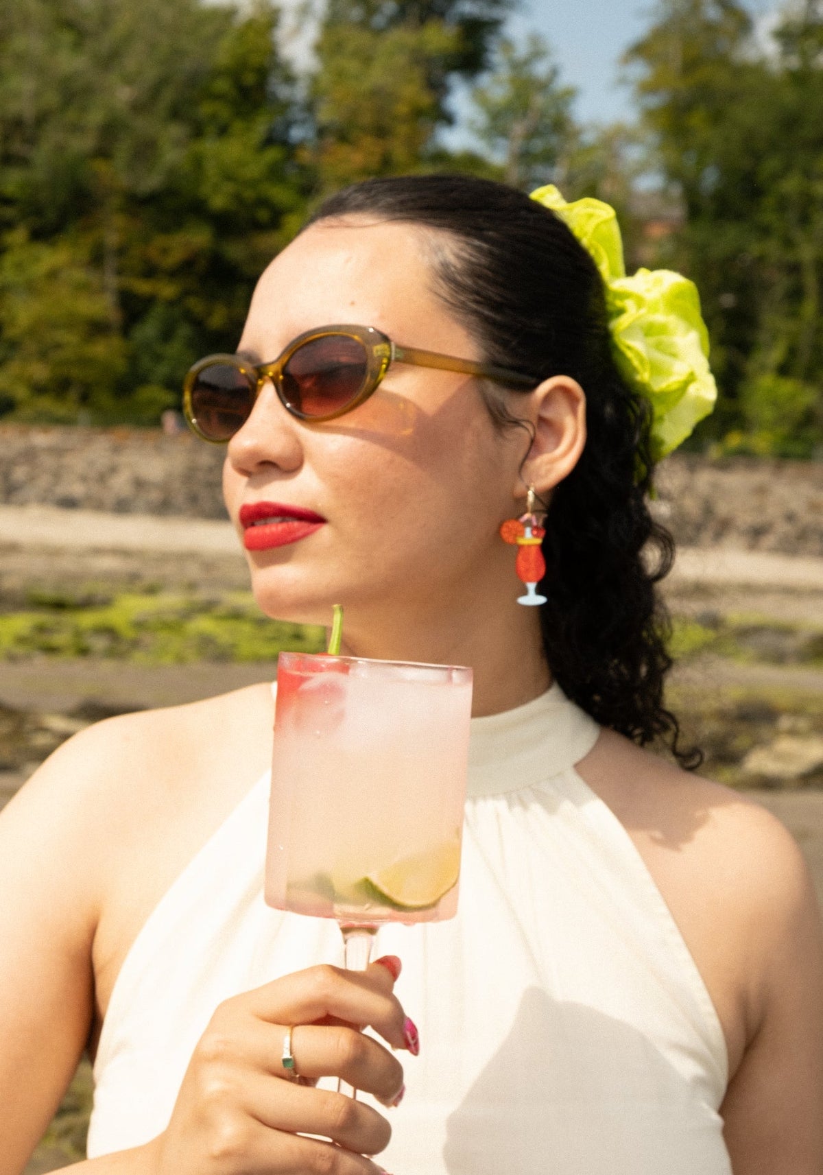 Love on the Beach Hoop Earrings | Cocktail Jewellery