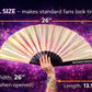 XL Festival Fan - Iridescent pearls