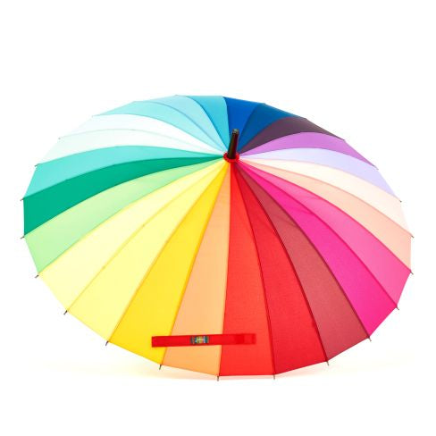 Umbrella - Large and Regular, 24 Panel, Rainbow