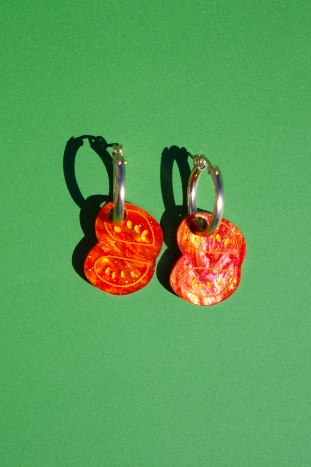 Tomato Hoop Earrings | Food Jewellery
