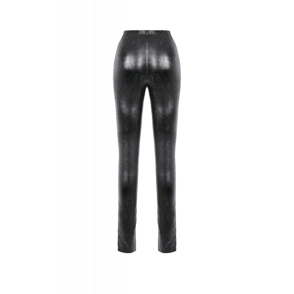 Black Serpentine Mesh Panel Rave Leggings | Dark in Love