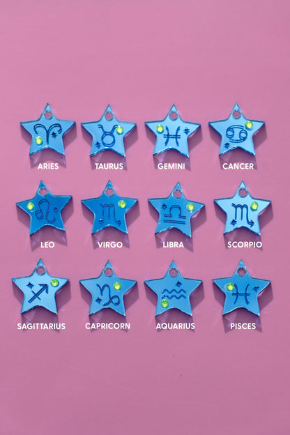 Star Sign Hoop Earrings | Zodiac Jewellery