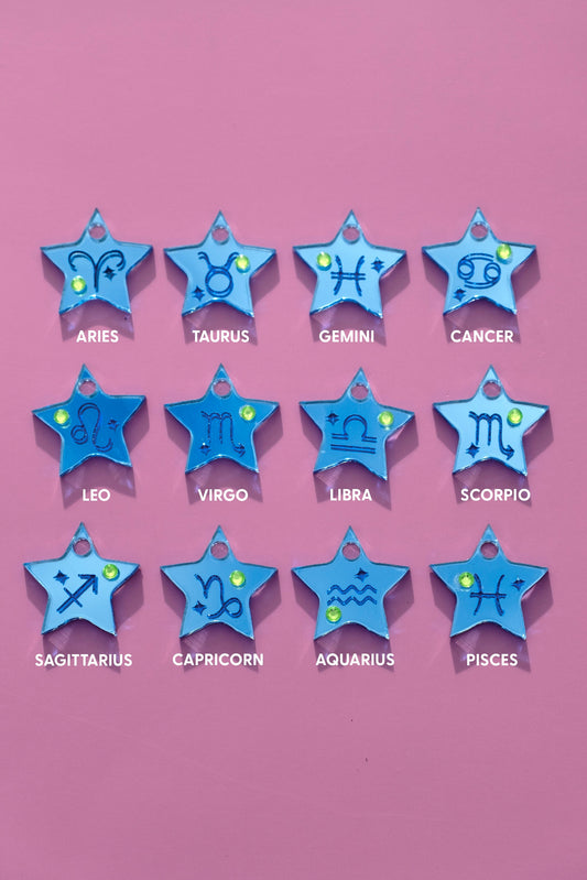 Star Sign Hoop Earrings | Zodiac Jewellery
