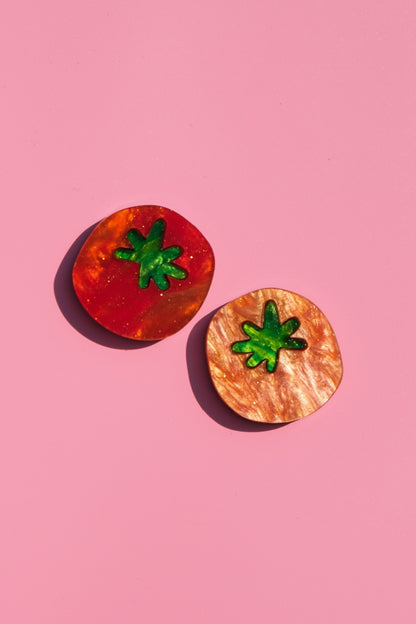 Cherry Tomato Hair Clips - Set of 2 | Food Hair Accessories