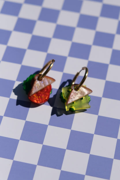 Classic Sandwich Hoop Earrings | Food Jewellery