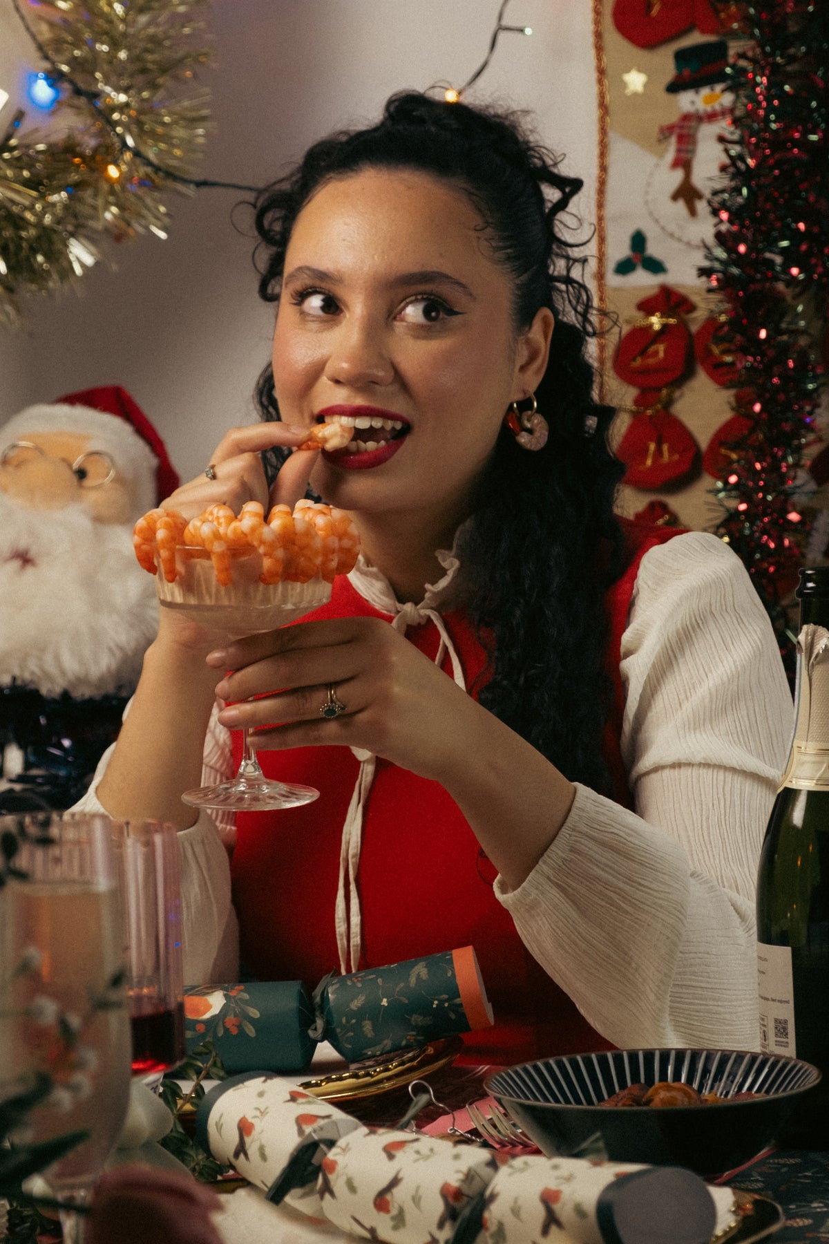 Shrimp Hoop Earrings | Handmade Seafood Jewellery