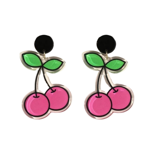 Earrings - Cherry drop