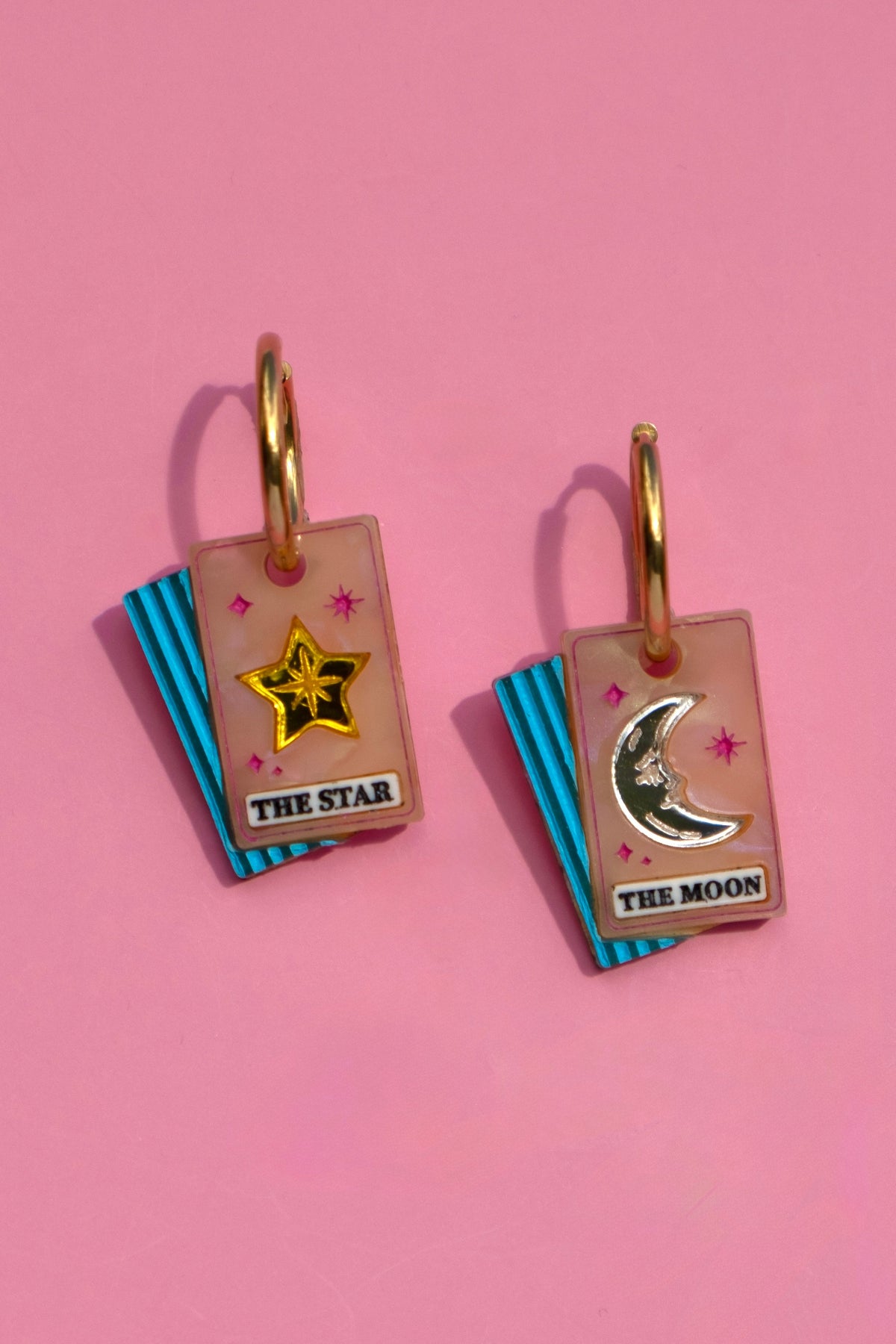 Tarot Card Hoop Earrings | Celestial Jewellery